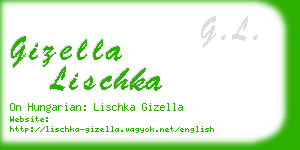 gizella lischka business card